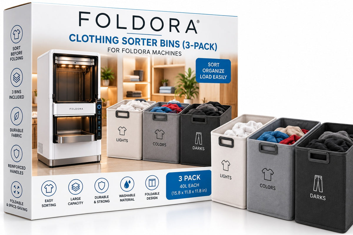 FOLDORA Clothing Sorter Bins (3-Pack) – Laundry Organizer Bins