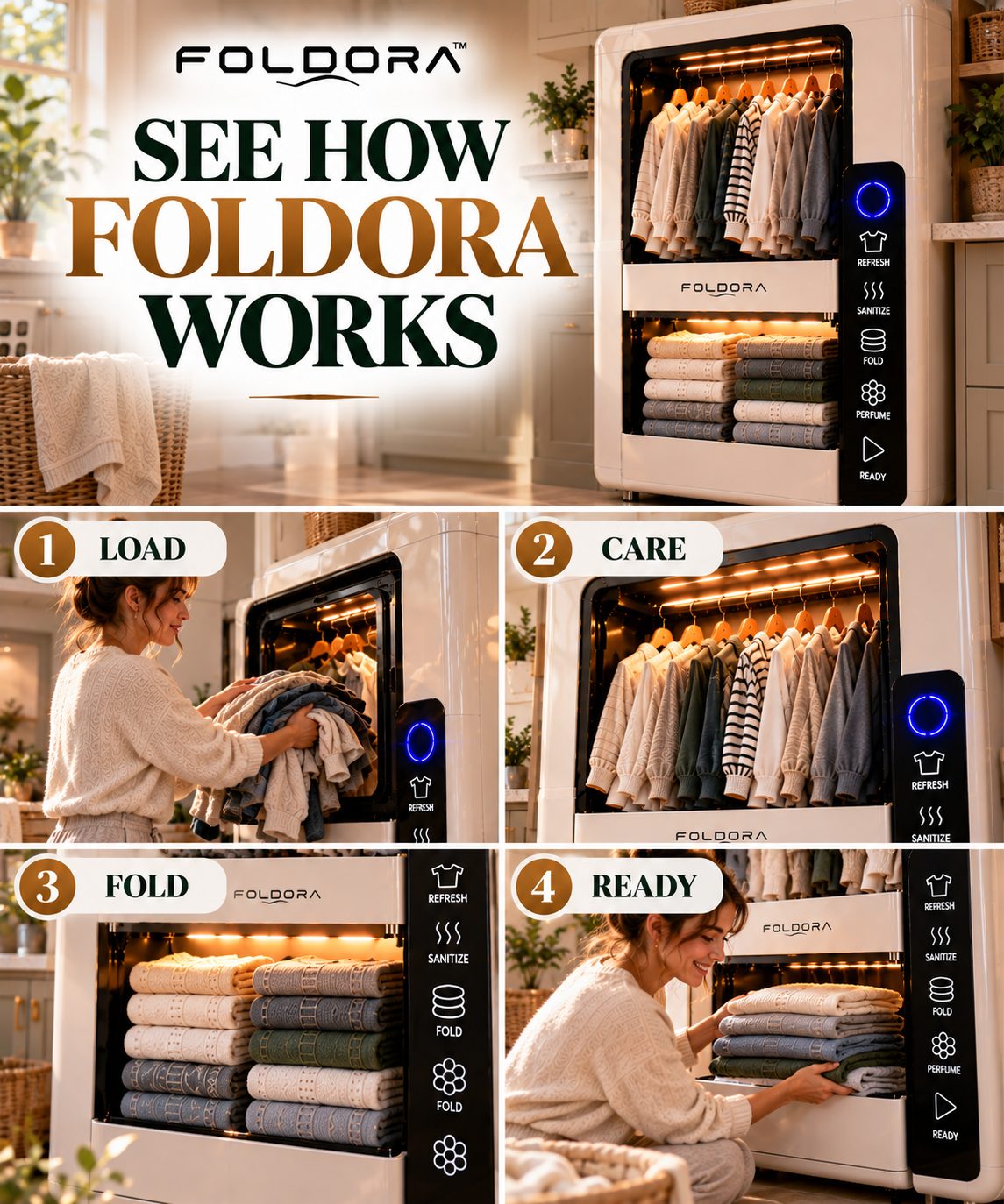 How FOLDORA works in four steps